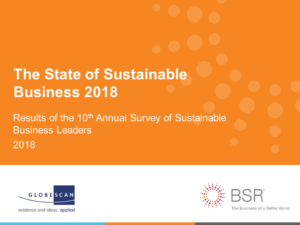 2018 State of Sustainable Business Survey