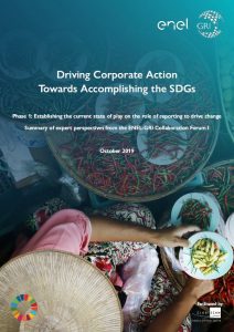 Corporate Action on the SDGs - GRI Enel GlobeScan